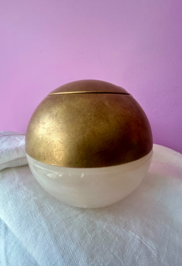 Christopher Boots Quartz and Brass Oil Burner