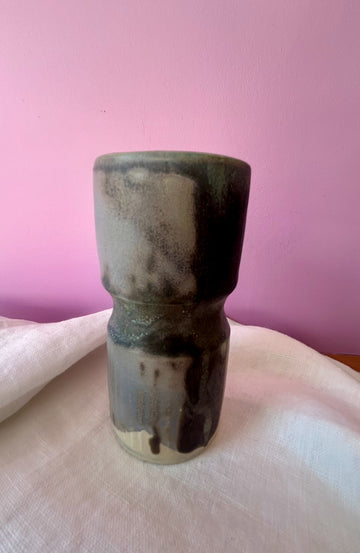 CR Mini Vase Blue and Brown