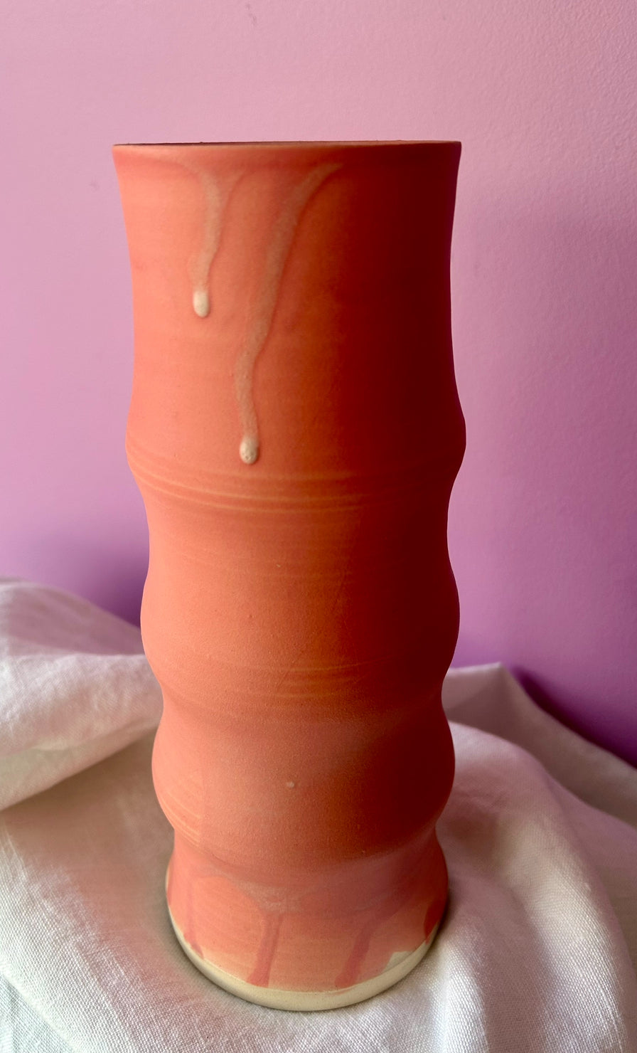 Tall Pink CR Vase